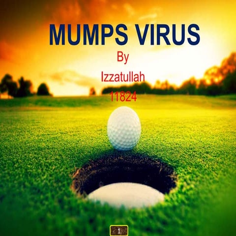 Izzatullah presentation mumps virus