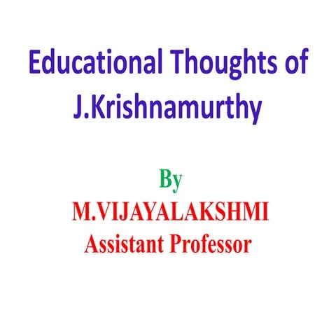 J. krishnamurthy