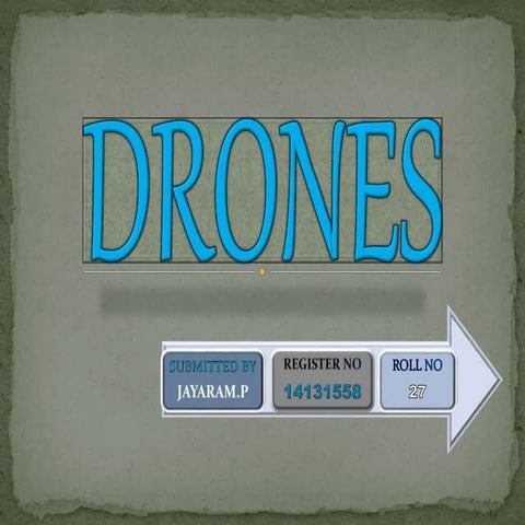 Drones and all about it seminar 