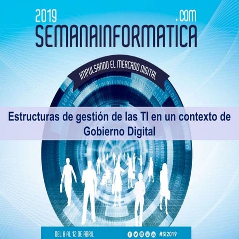 Juan Carlos Egido - Estructuras de gestión de las TI en un contexto de Gobier...