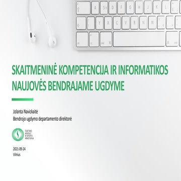 Jolanta Navickaitė. Skaitmeninė kompetencija ir informatikos naujovės bendrajame ugdyme