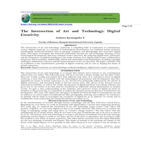 The Intersection of Art and Technology: Digital  Creativity (www.kiu.ac.ug)
