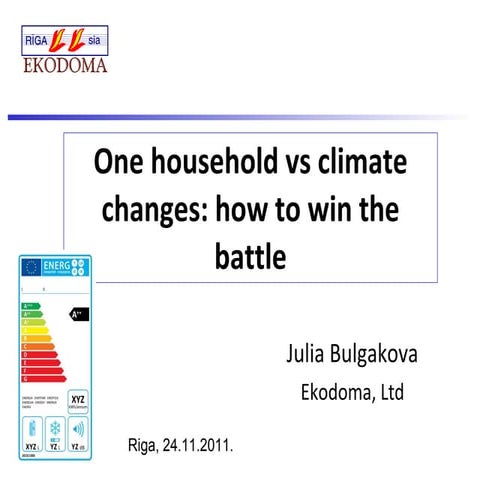 J.Bulgakova household vs climate change