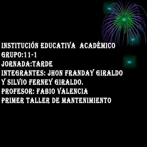 TALLER  DE MANTENIMIENTO