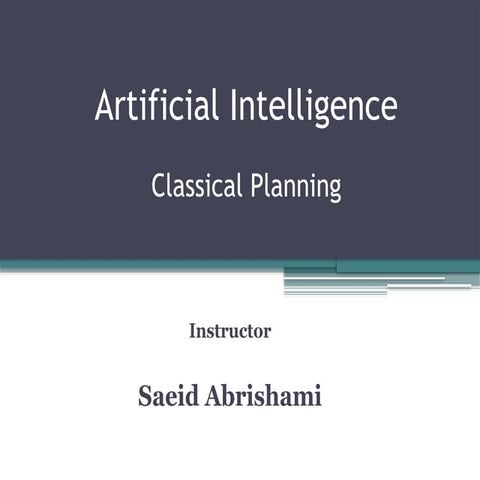 J - Planning in artificial intelligence .pptx