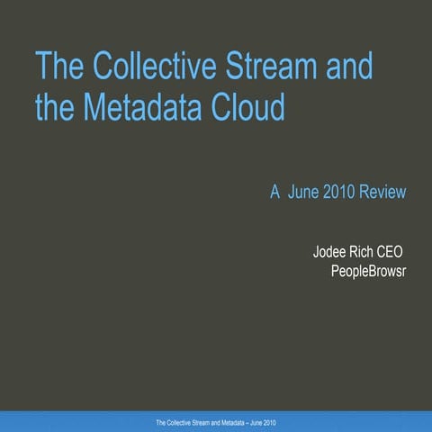 J. Rich How the Meta Cloud is Changing Development Social Developer Summit