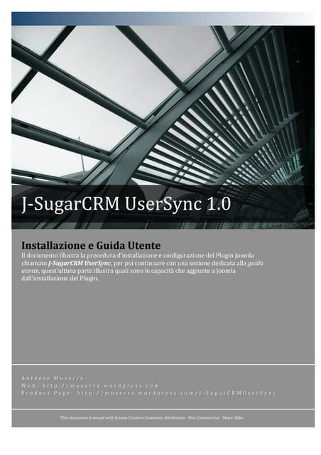 J-SugarCRM UserSync 1.0