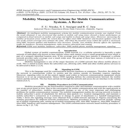 UNIT 2 mobility management system for wireless system | PPT