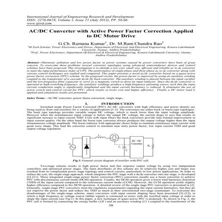 Boost converter based power factor correction | PDF