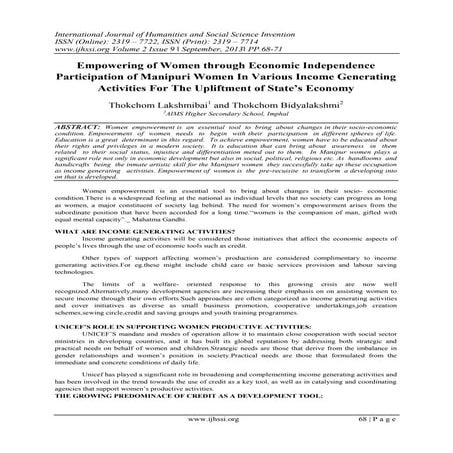 International Journal of Humanities and Social Science Invention ...