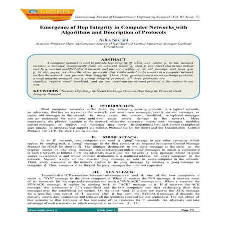 International Journal of Computational Engineering Research(IJCER) 