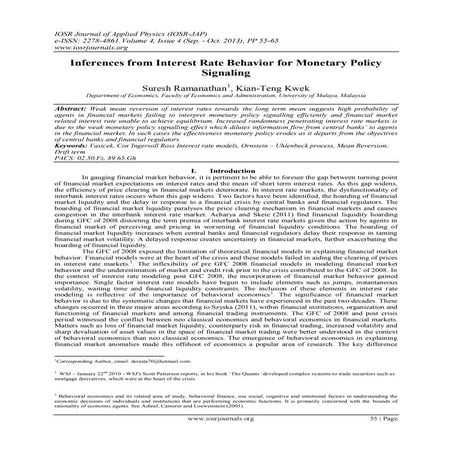 Inferences from Interest Rate Behavior for Monetary Policy Signaling