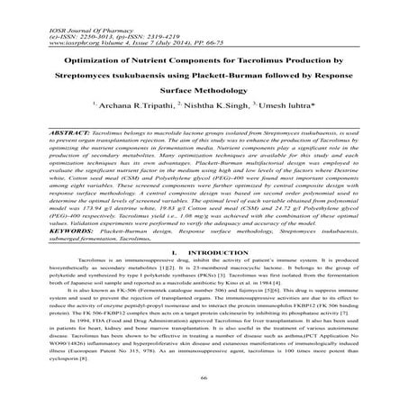 A statistical study on the formulation development of sustained release ...