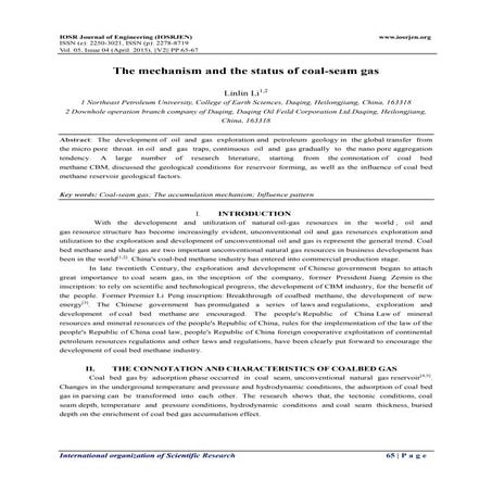 COAL BED METHANE (CBM) | PDF