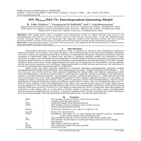 ON M(M,m)/M/C/N: Interdependent Queueing Model
