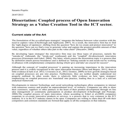 Research questions revolving around oi in ict industry. 