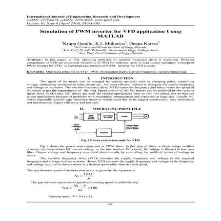 International Journal of Engineering Research and Development