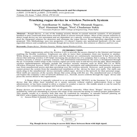 International Journal of Engineering Research and Development