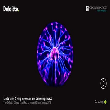 The Global Chief Procurement Officer Survey 2018