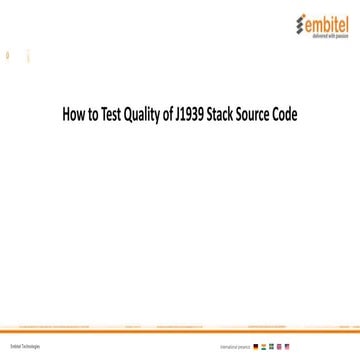 J1939 Stack Source Code
