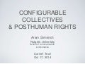 Configurable Collectives & Posthuman Rights