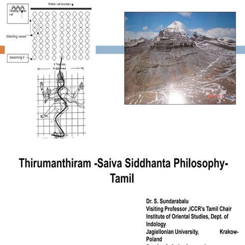 Thirumanthiram - saiva siddhanta philosophy-Tamil