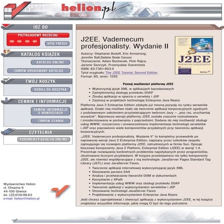 J2EE. Vademecum profesjonalisty. Wydanie II