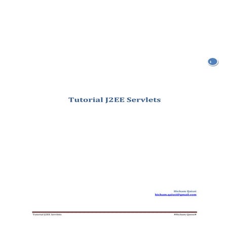 J2EE Servlets Tutorial