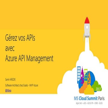 Gestion des APIs avec Azure API Management - Samir AREZKI
