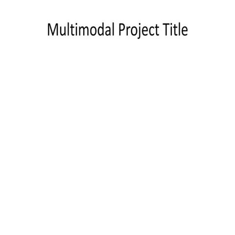 Multimodal Project Planner
