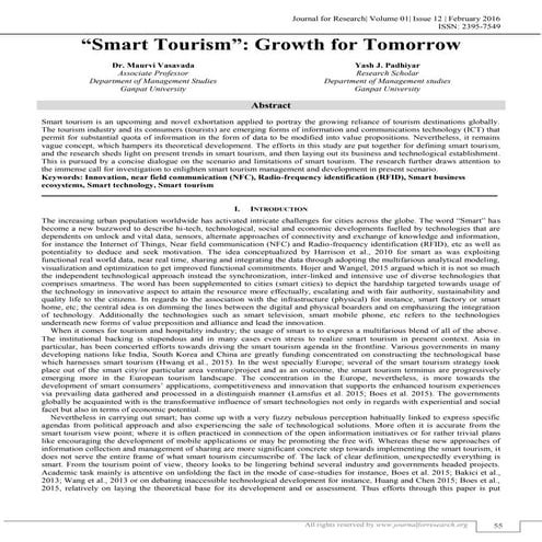 Smart cities and tourism | PDF