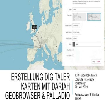 Erstellung digitaler Karten mit Geobrowser und Palladio