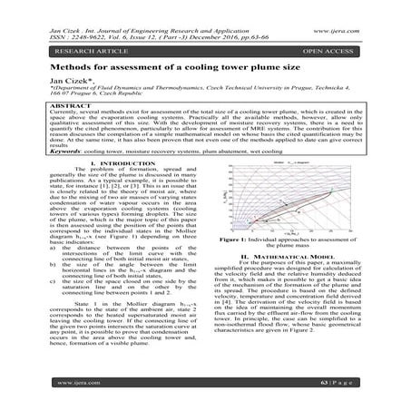Estimate the evaporation rate of water (water loss) for the cooling ...