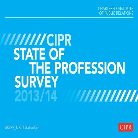 CIPR State of the Profession 2013/14