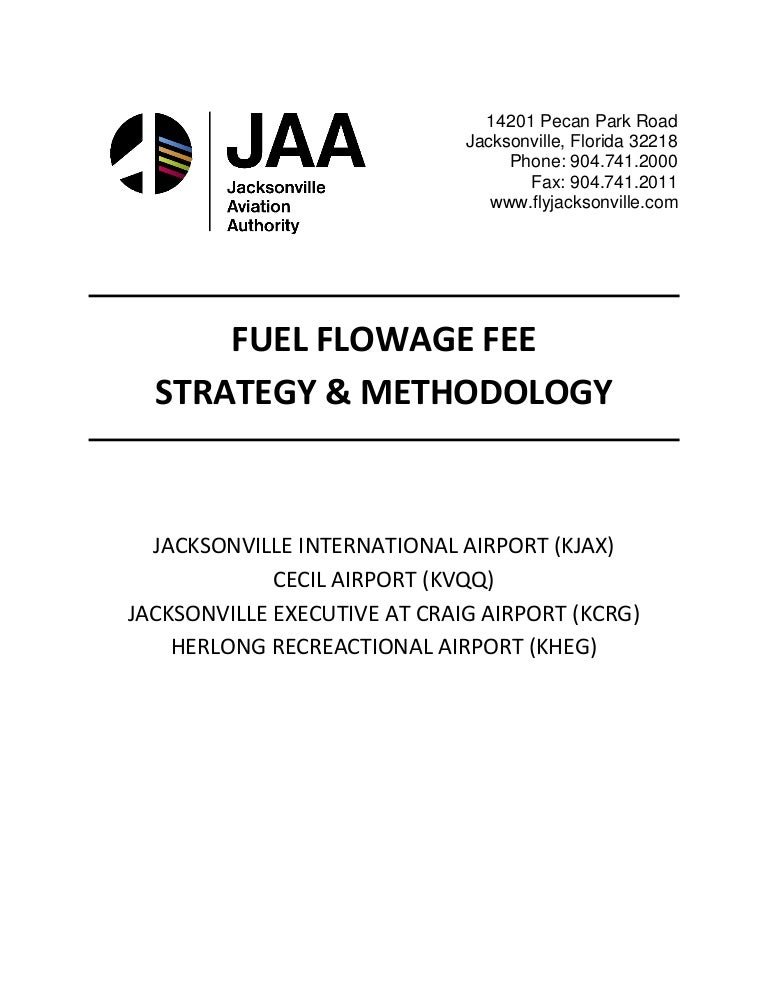 JAA Fuel Flowage Fee Strategy & Methodology