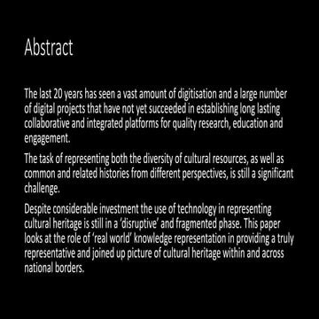 JABES 2015 -  Digital curation and exploration : learning the lessons (of the...