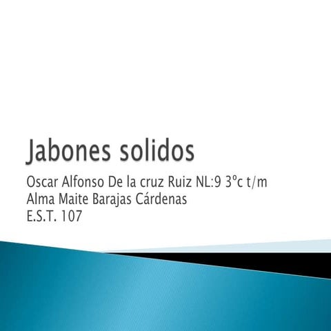 Jabones solidos