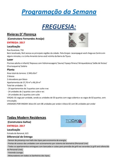 Freguesia | Zona Sul de Jacarepaguá | Principais Residenciais 