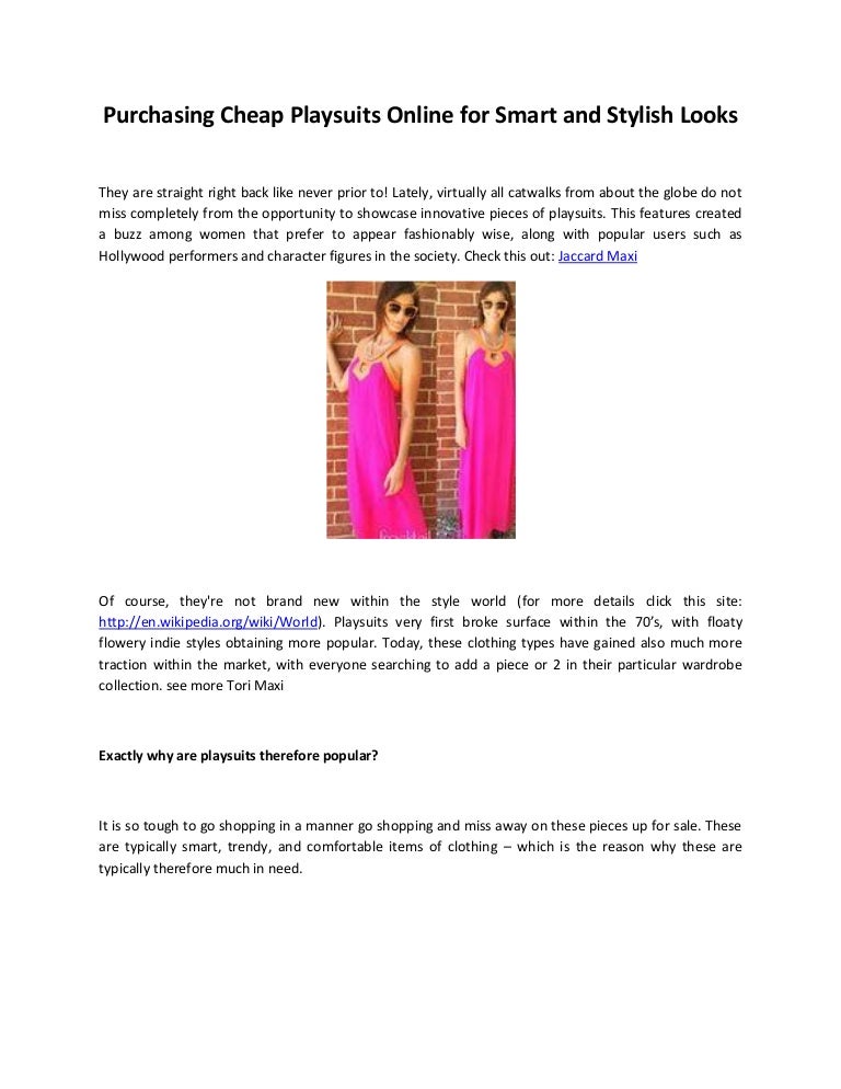 smart playsuits