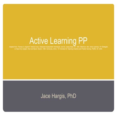 Jace Hargis Active Learning
