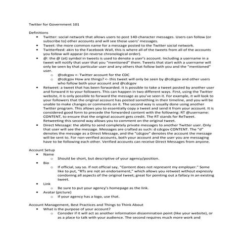 Jackie z twitter for government 101