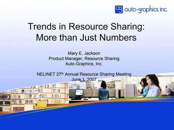 Trends in Resource Sharing: More than Just Numbers