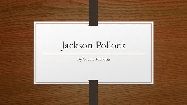 Jackson pollock