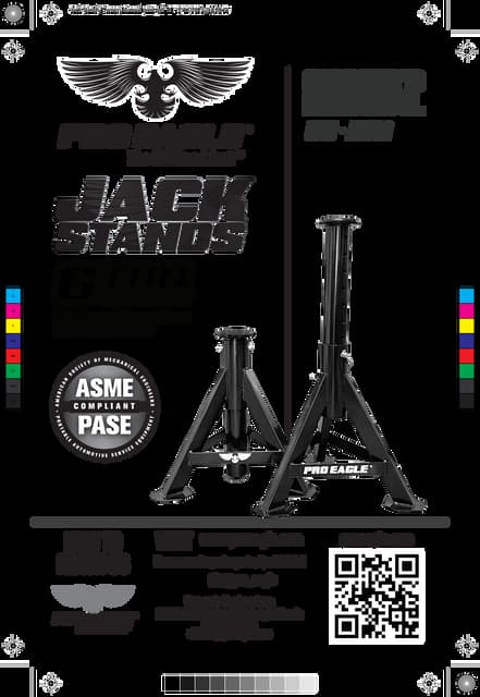 Jack Stands  Owners Manual print for testing slides