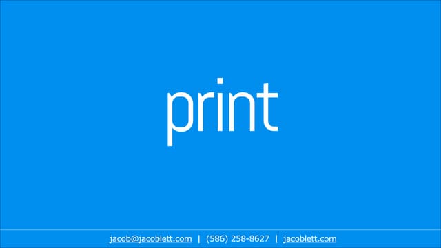 Graphic Design Portfolio of Detroit Michigan Web Designer Jacob Lett