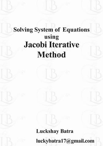 Jacobi iterative method