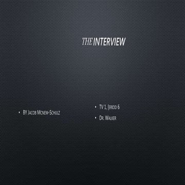 J.M. Interview with a Langauge Arts Teacher