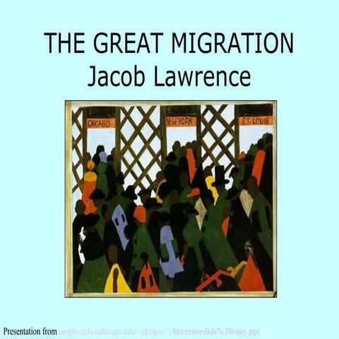 Jacob lawrence great migration