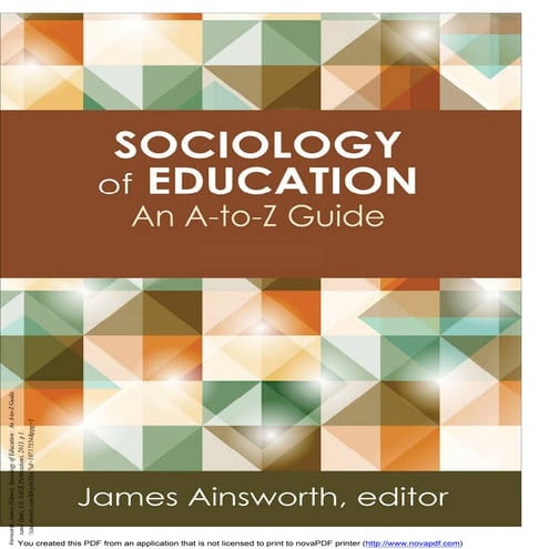 Sociology of Education: The Case of Utah, USA
