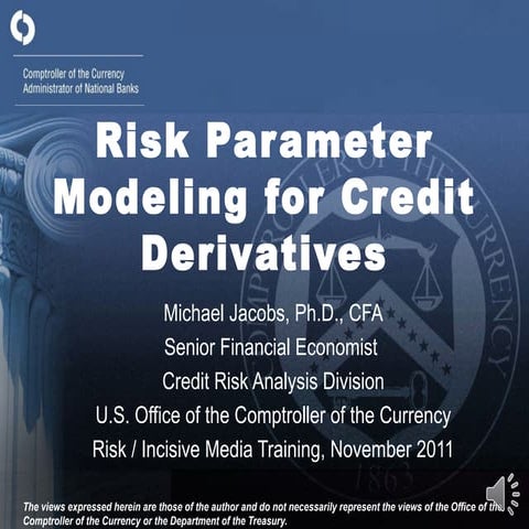 Jacobs Mdl Rsk Par Crdt Der Risk Nov2011 V17 11 7 11